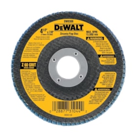 Disco Flap 4.1/2'' Grão 60 Fibra Curvo DW8308-BR DEWALT