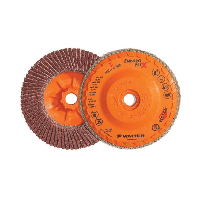 Disco Flap 7'' Grão 120 ENDURO-FLEX WALTER ABRASIVOS-e249967f-629d-4c3f-8226-1d79943bb3f6