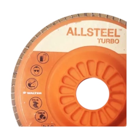 Disco Flap 7'' Grão 40 ALLSTEEL TURBO 15B704 WALTER ABRASIVOS