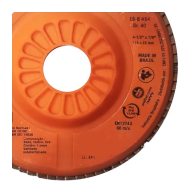 Disco Flap 7'' Grão 40 ALLSTEEL TURBO 15B704 WALTER ABRASIVOS-f2a407de-830c-48a2-a548-acd43bb671dd