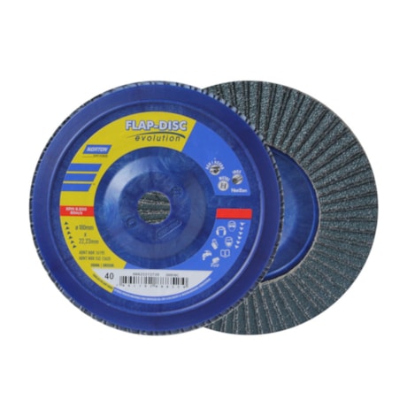 Disco Flap 7'' Grão 40 R 822 PLASTICO NORTON-8b6ef9a6-bb84-4bed-9787-ed692803ecc6