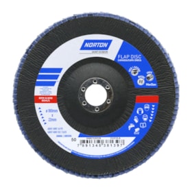 Disco Flap 7'' Grão 50 R 822 FIBRA NORTON  