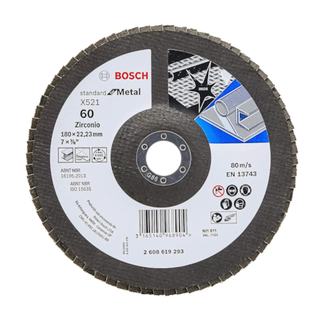Disco Flap 7'' Grão 60 2608619293 BOSCH-489690b5-daea-4937-a2b9-e86fe9c30956
