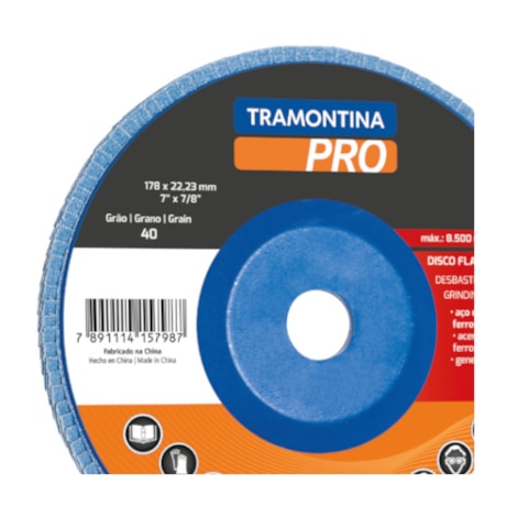 Disco Flap 7'' Grão 60 45107/002 TRAMONTINA PRO-69104b8f-9e34-4057-b141-70e71ead9bfa