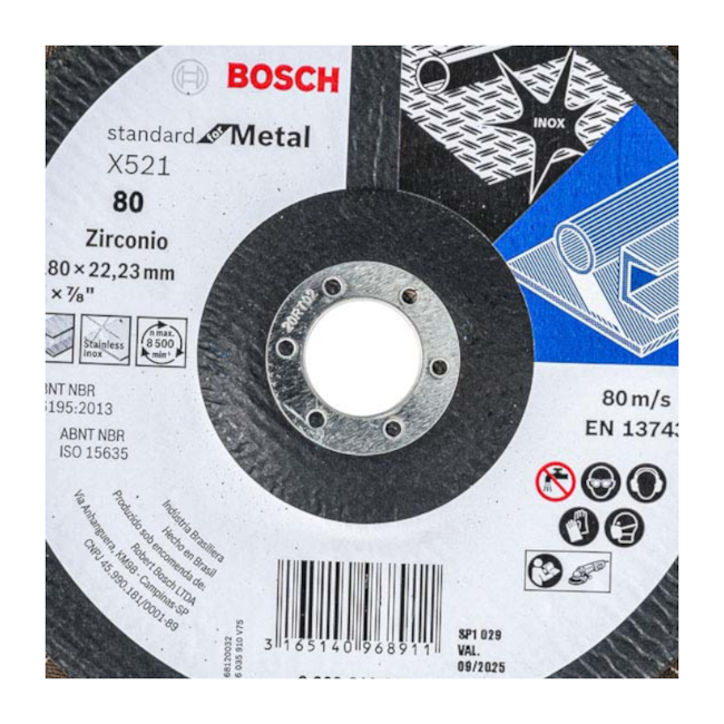 Disco Flap 7'' Gão 80 2608619294 BOSCH-18a76bb9-5cfe-499c-9b7a-a31214871597