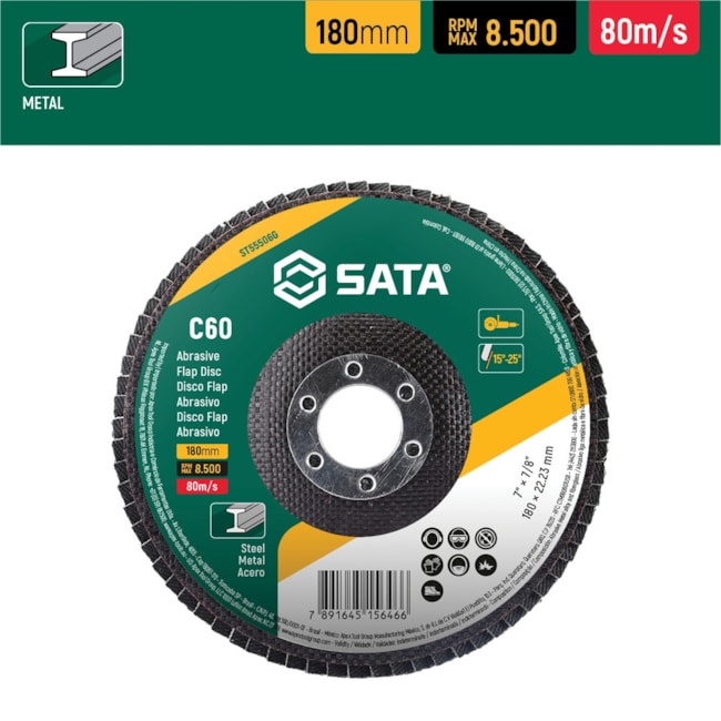 Disco Flap Abrasivo Metal 7