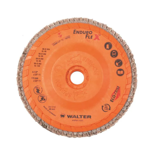 Disco Flap Grão 80 4.1/2'' ENDURO-FLEX WALTER ABRASIVOS-d68ac4ac-2c22-4b84-aa3f-87b2e7232017