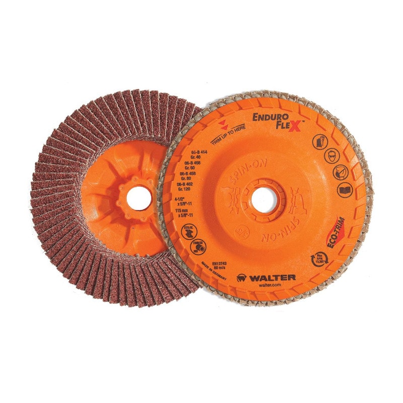 yeri Disco Flap Inox 7'' GR 40 ENDURO-FLEX 15R704 WALTER ABRASIVOS