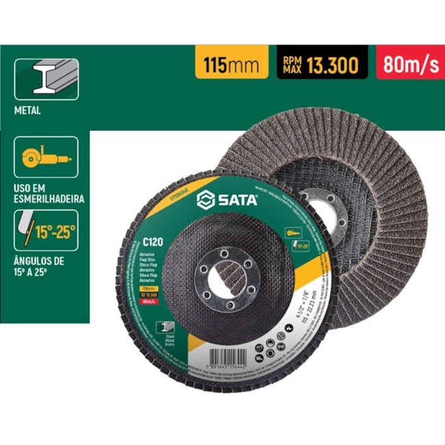 Disco Flap Metal / Inox 4.1/2