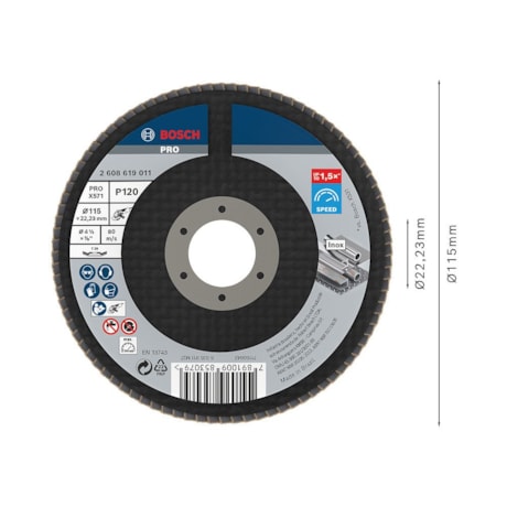 Disco Flap PRO X571 4.1/2