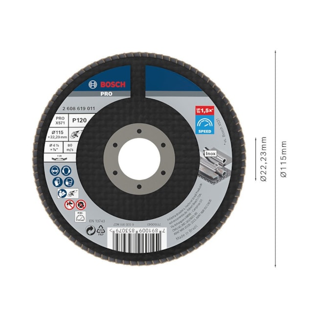 Disco Flap PRO X571 4.1/2