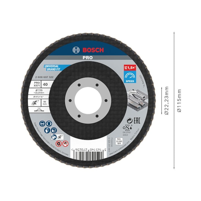 Disco Flap PRO X571 4.1/2