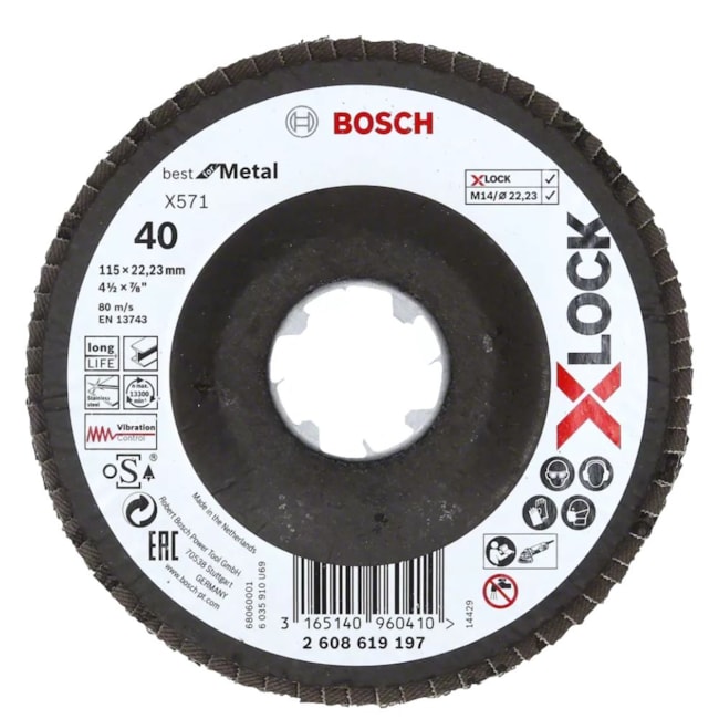 Disco Flap PRO X571 X-Lock 4.1/2