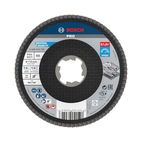 Disco Flap PRO X571 X-Lock 4.1/2