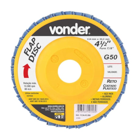 Disco Flap Reto 4.1/2