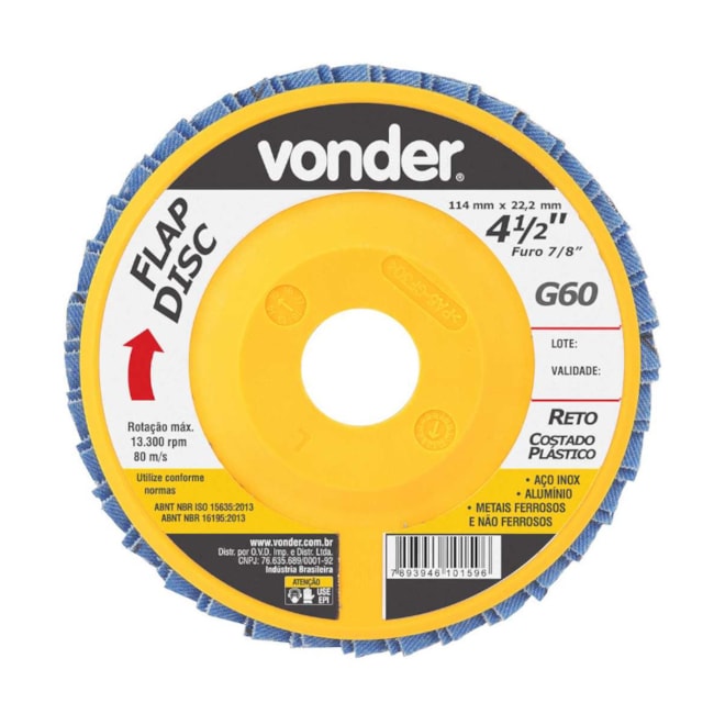 Disco Flap Reto 4.1/2