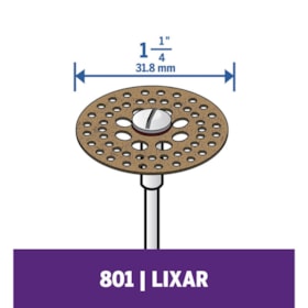 Disco Lixa Carboneto 31.8mm para Micro Retífica 26150801AA DREMEL