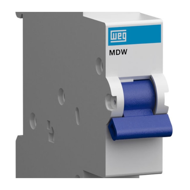 Disjuntor 1P 10A 5KA Termomagnético DIN Curva C com Alavanca MDW-C10 WEG-260c41dc-b2ba-403c-9390-56048c1f2b0b