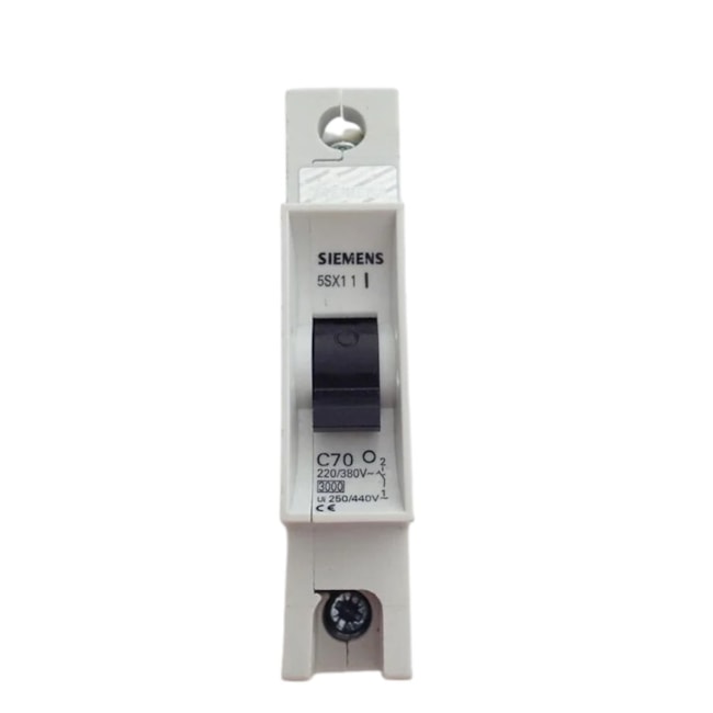 Disjuntor 1P DIN 70A C 4.5KA 5SX11707 SIEMENS-f874f085-05b9-4f00-93f0-fd01566132bf
