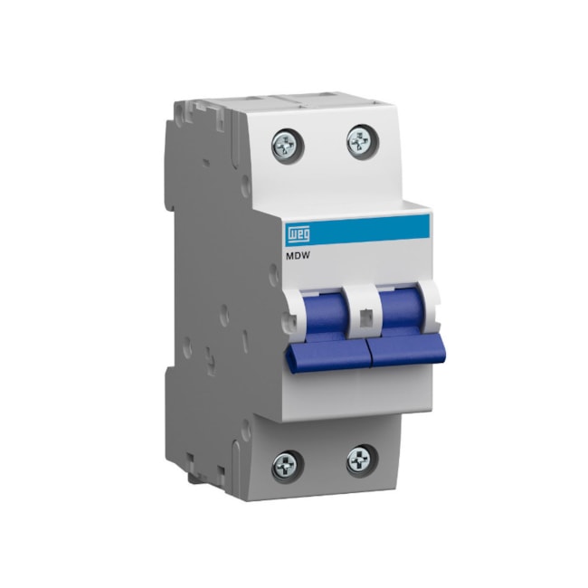 Disjuntor 2P 10A DIN Curva B 5KA MDW-B10-2 WEG-38796f3c-0201-4ebf-a6c1-2014e334167c