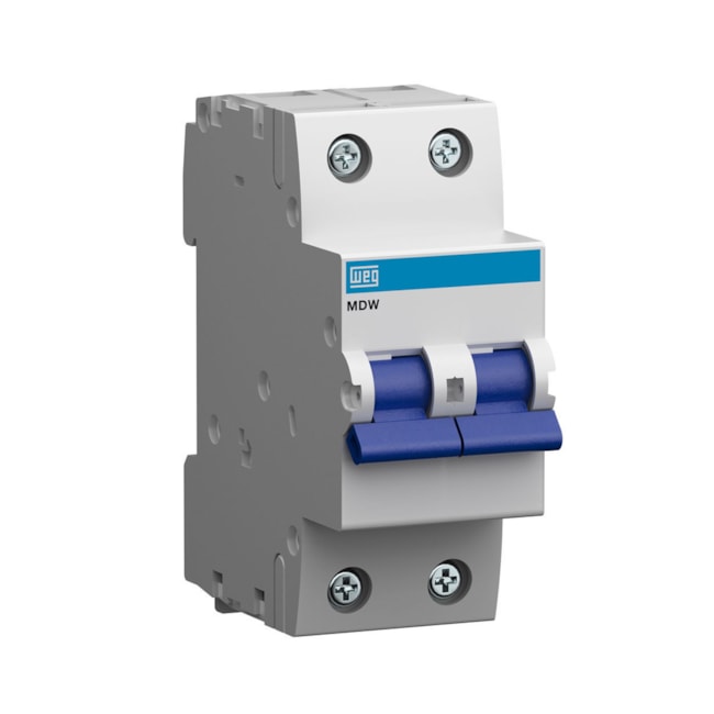 Disjuntor 2P 25A 5kA Termomagnético DIN curva C com Alavanca MDW-C25-2 WEG-3028cdba-e9f6-4268-a416-f2e5a5098397