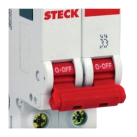 Disjuntor 2P 6A C 3kA DIN Curva C com Alavanca Articulada SDD62C06 STECK