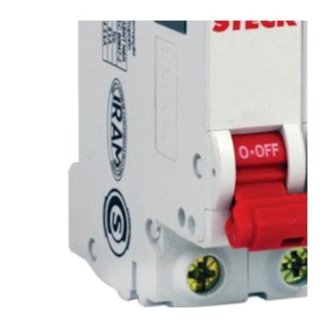 Disjuntor 2P 6A C 3kA DIN Curva C com Alavanca Articulada SDD62C06 STECK-0171c978-da00-4863-8a0d-c6e416c5af84