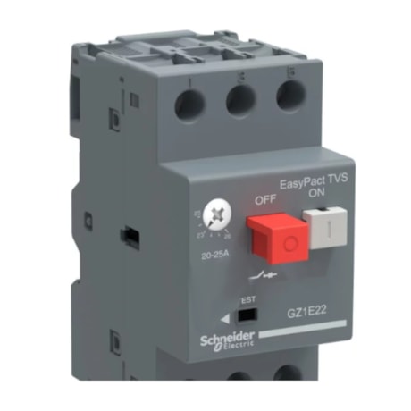 Disjuntor 3P 1.6- 2.5A Motor Termomagnético com Botão Impulsão Tesys GZ1E07 SCHNEIDER-09f72c9a-5f2f-4d3b-9562-12a9ef7e1388
