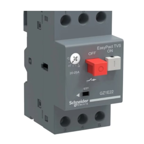 Disjuntor 3P 1.6- 2.5A Motor Termomagnético com Botão Impulsão Tesys GZ1E07 SCHNEIDER-4f5b0454-8c51-48b0-a6e2-840487e1ca82