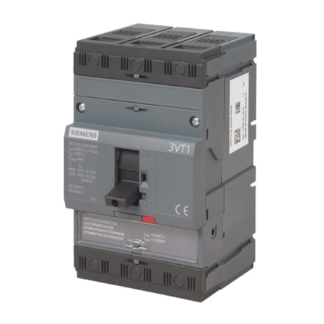 Disjuntor 3P 100A 25kA Caixa Moldada com Alavanca Articulada 3VT1710-2DC36-0AA0 SIEMENS-880229f8-9c32-41b3-b915-c1fa3249d403