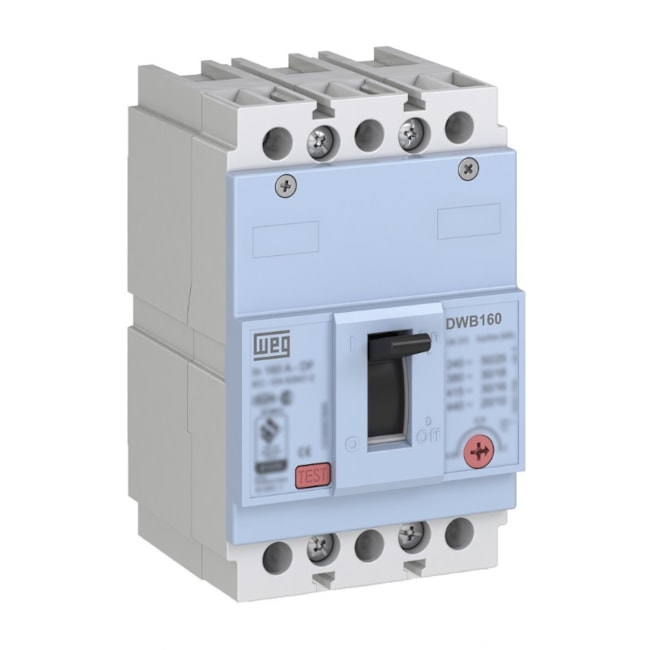 Disjuntor 3P 125A 18kA Caixa Moldada com Alavanca Articulada DWB160B125-3DX WEG-e6916286-00f7-4983-af55-8c63fe16ff2c