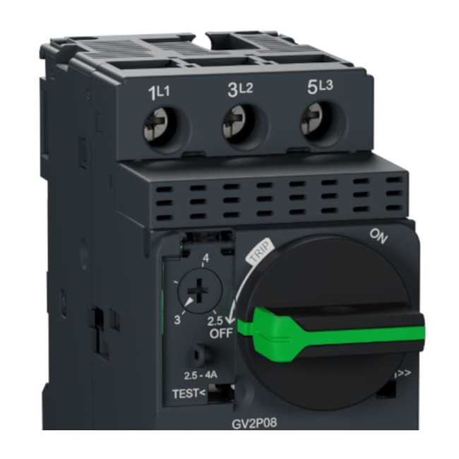 Disjuntor 3P 2.5-4A Motor Termomagnetico com Manípulo 100KA 415V GV2P08 SCHNEIDER-c0288426-8028-4c65-9923-98335c83d058