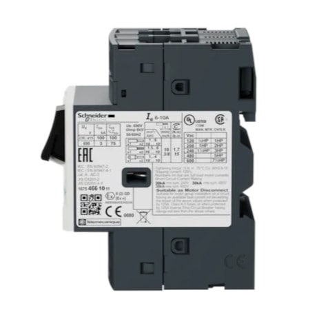 Disjuntor 3P 20 - 25A Motor Termomagnético com Botão Impulsão Tesys GV2ME22 SCHNEIDER-0f9c7e0e-62af-4812-9a6a-f9037220b5cc