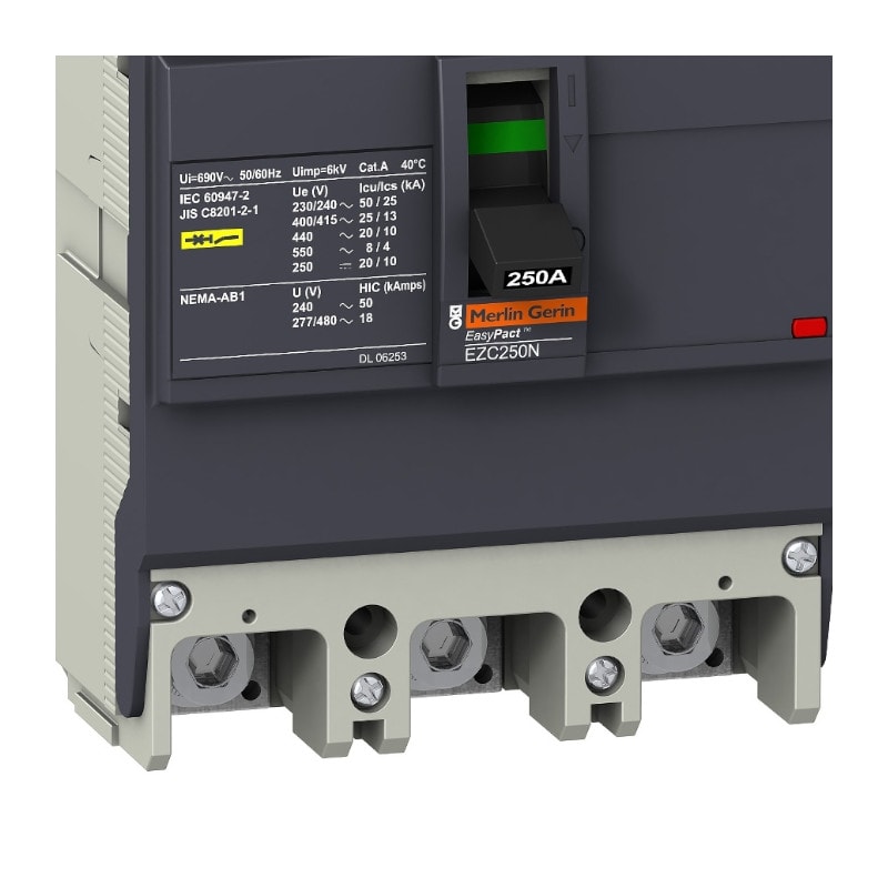 Disjuntor 3P 250A Caixa Moldada com Alavanca Articulada