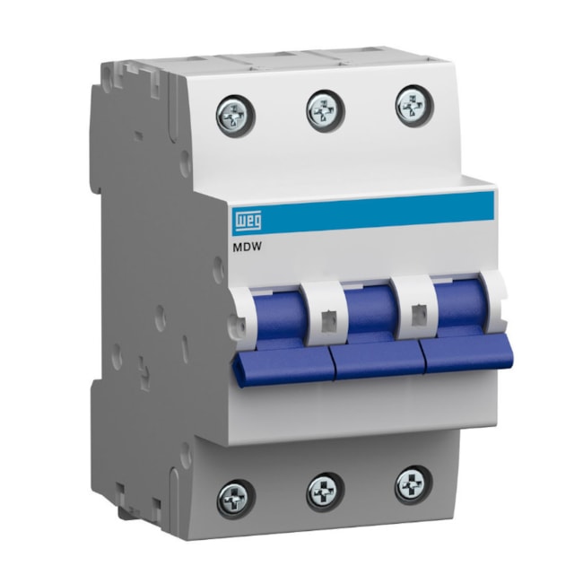 Disjuntor 3P 25A 5kA Termomagnético DIN curva C com Alavanca MDW-C25-3 WEG-3af0e7a2-c68e-40c1-a2a9-80a001b1ba7d