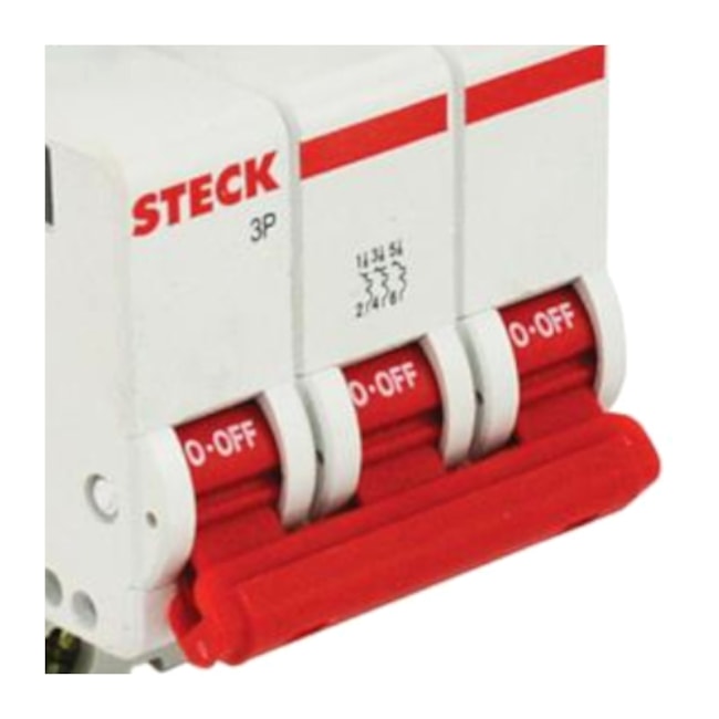 Disjuntor 3P 32A C 3kA DIN Curva C com Alavanca Articulada SDD63C32 STECK-70725ba3-a279-4ece-85e3-589329fb48f1