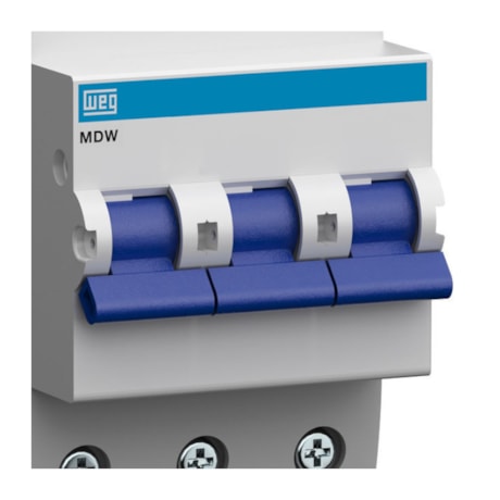 Disjuntor 3P 50A 5kA Termomagnético DIN curva C com Alavanca MDW-C50-3 WEG-afdd5b12-23e6-4be8-bcfc-cd90e43401e4