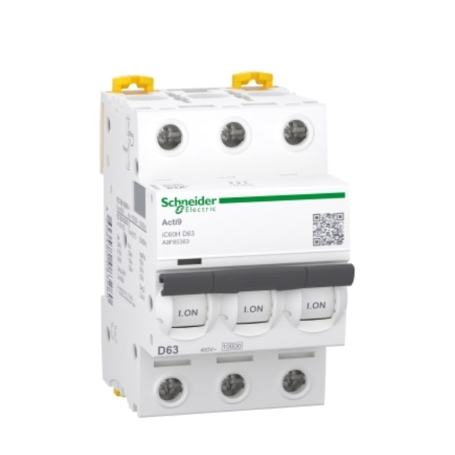 Disjuntor 3P ACTI9 IC60H D 63A 440V A9F85363-BR SCHNEIDER-cc2c1bea-ee48-4275-8b69-459cd375ad5e