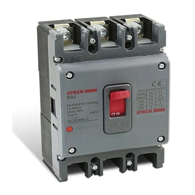 Disjuntor 3P Caixa Moldada 1250A 30KA / 690V Asgard Cinza SDJS125 STECK-43a7f117-e0db-4362-8803-7075d6c88f72