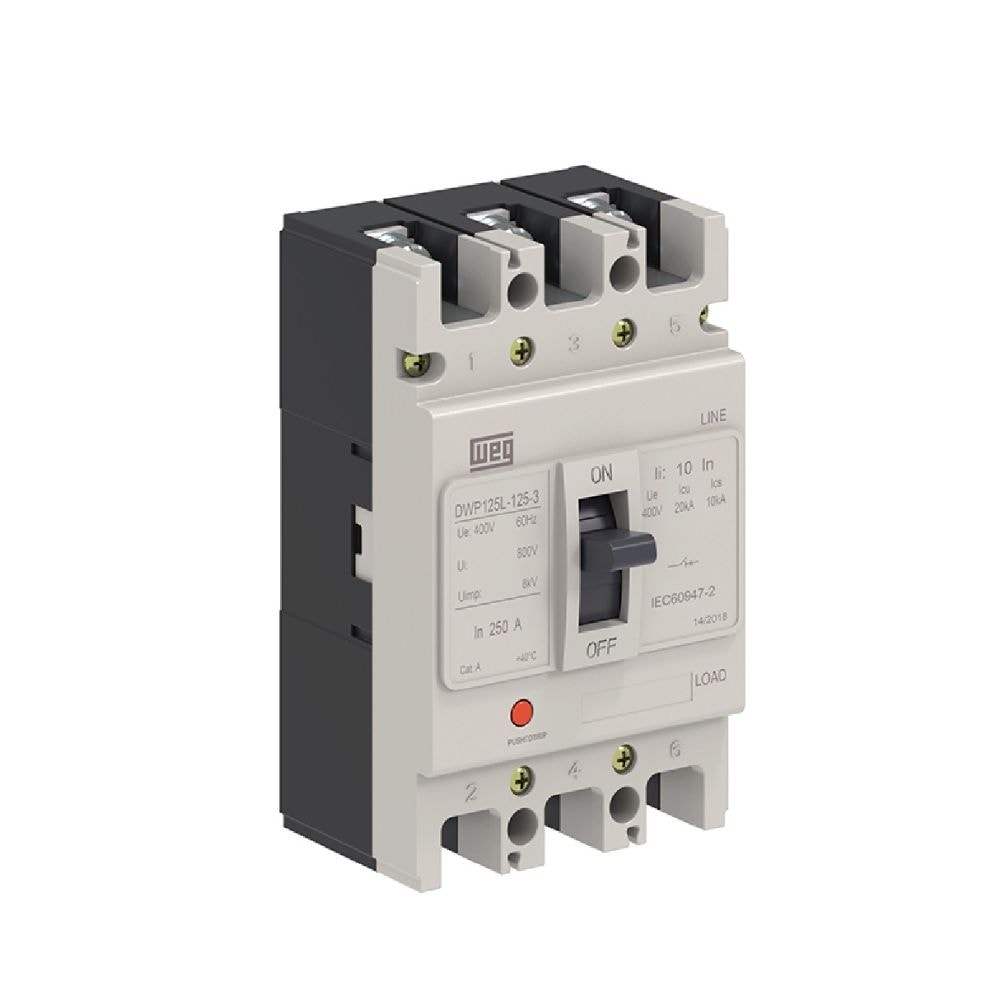 Disjuntor 3P Caixa Moldada 63A 15KA 380-400V DWP63L-63-3 WEG