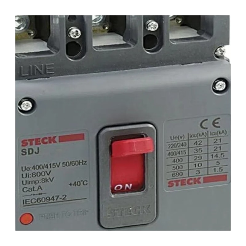 Disjuntor 3P Caixa Moldada 125A 30KA 220V Asgard Cinza SDJS125