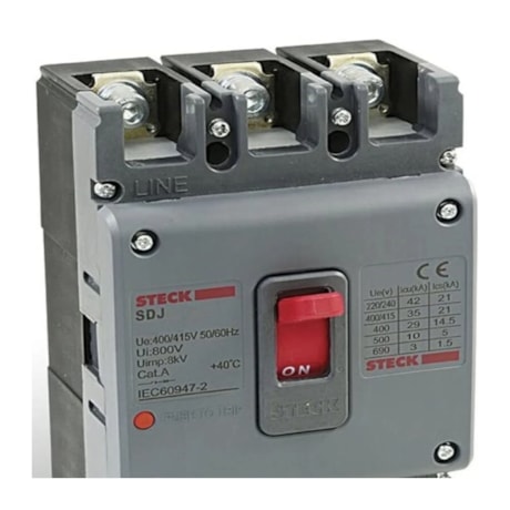 Disjuntor 3P Caixa Moldada 200A 30KA / 690V Cinza SDJS200 Asgard Trip 200A STECK-d8d7227f-6999-48ec-96b7-71c68b4b8fe8