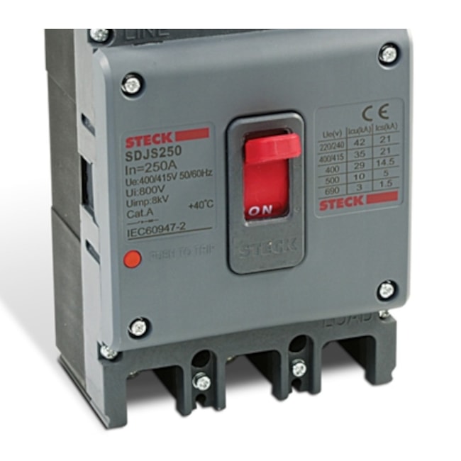Disjuntor 3P Caixa Moldada 250A 36 KA 220V SDJS250 STECK-0ffebbb2-2e16-4ac9-b22a-ab87824c4e98