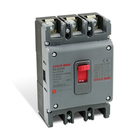 Disjuntor 3P Caixa Moldada 250A 36 KA 220V SDJS250 STECK-d2be5224-8782-4387-9864-f709bb7d7b8e