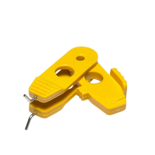Dispositivo de Bloqueio de Disjuntor DIN Amarelo DBABB TAGOUT-251a17e3-c386-4696-bbdc-aa1476602a8e