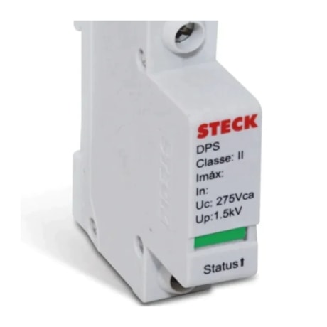 Dispositivo de Proteção de Surto 20KA 1P 275V com Cartucho DPS20275C STECK-02f2bd85-d9ce-4de0-9ad9-4d78eeec9df8