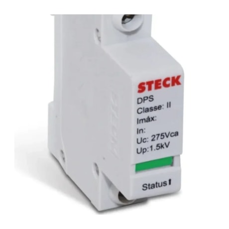 Dispositivo de Proteção de Surto 40KA 1P 275V com Cartucho DPS40275C STECK-2bcc557c-79fe-43f2-a779-66f594f34ac2