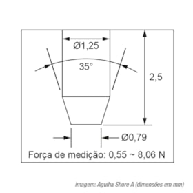 Durômetro Analógico Portátil Shore A - HA 400142 DIGIMESS