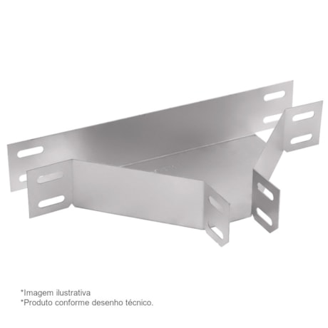 Eletrocalha Curva TE Horizontal 90° Liso 100x100mm Chapa n°20 PG 936823 CEMAR-9269eaa4-6aff-4b38-b88f-de76b37881fb