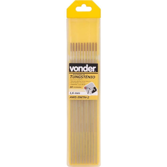 Eletrodo de Tungstênio 1.6mm AWS EWTH-2 7412160150 VONDER-929ca0dc-00fa-4952-8a63-5c674955e31b